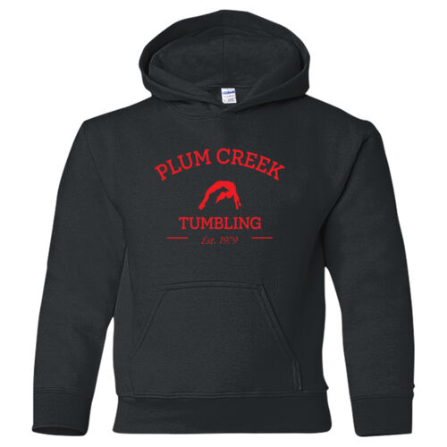 Youth Hooded Sweatshirt w/ Back Name Option - Red Thumbnail