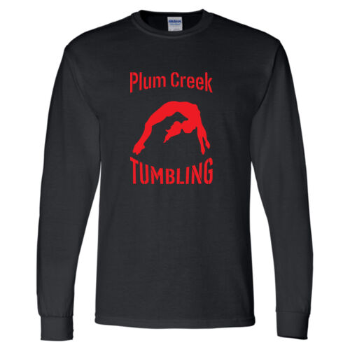 Long Sleeve T-Shirt w/ Back Name Option - Red Thumbnail