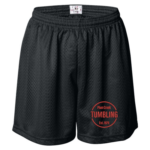 Women's Pro Mesh 5" Shorts with Solid Liner - Red Thumbnail