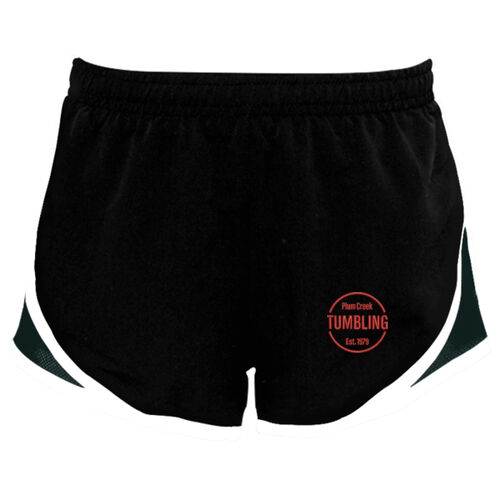 Girls' Velocity Running Shorts - Red Thumbnail