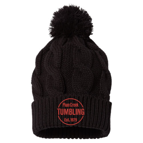 Chunk Twist Knit Beanie With Cuff Thumbnail