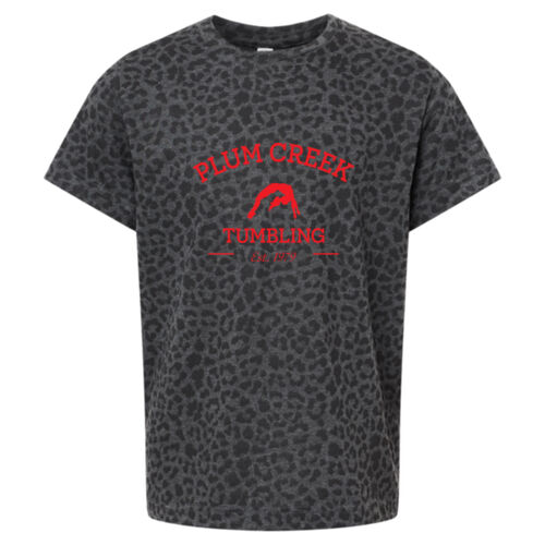 Youth Fine Jersey T-Shirt w/ Back Name Option - Red Thumbnail