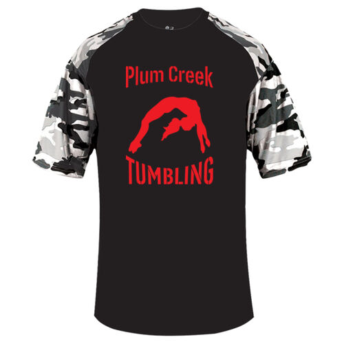 Camo Sport T-Shirt w/ Back Name Option - Red Thumbnail