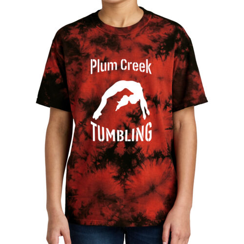 ® Youth Crystal Tie Dye Tee - w/ Back Name Option - White Thumbnail