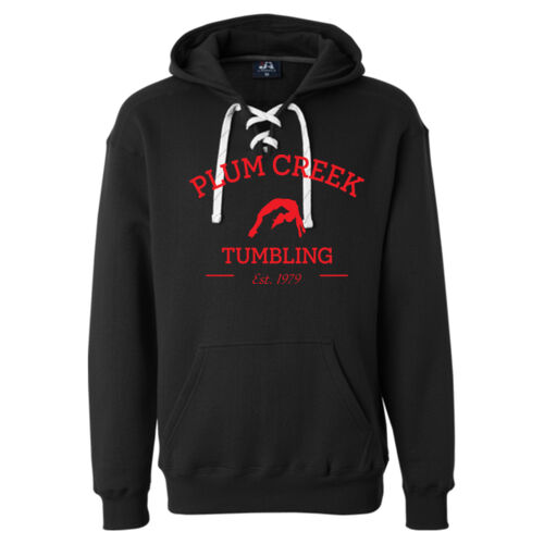 Sport Lace Hooded Sweatshirt w/ Back Name Option Thumbnail