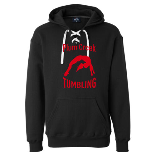 Sport Lace Hooded Sweatshirt w/ Back Name Option Thumbnail