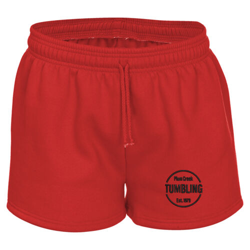 Women's Athletic Fleece Shorts - Black Thumbnail