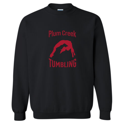 Heavy Blend Crewneck Sweatshirt w/ Back Name Option - Red Glitter Thumbnail